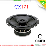 CIARE IMPIANTO AUDIO CAR CX 171 COASSIALI 16,5 CM 150 WATT 2 VIE 4 ohm