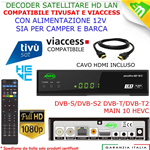 Decoder Combo Edision Piccollino Dvb-S2/Dvb-T2/C H.265 Edision Piccollino Combo