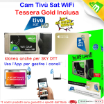 Modulo Cam Tivusat HD 4k Wi-fi Smart Cam Tv sat Completo di card da attivare