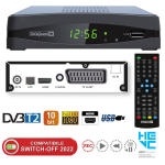 DECODER DIGITALE TERRESTRE DVB-T2 H265 HEVC RICEVITORE SMART FULL HD 2021 DGQ660 PVR DIGIQUEST