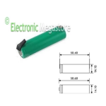 BATTERIA RICARICABILE STILO NI-MH AA 1,2V 2500mAh A SALDARE 14x50mm