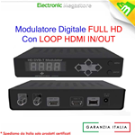 MODULATORE DIGITALE TERRESTRE SKY RF TV HDMI USCITA LOOP FULL HD 1080i/P DP860HD MODULATORE HDMI HD DIGITALE TV AUDIO VIDEO SKY DVBT DIGITALE TERRESTRE USCITA RF