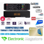 DECODER SATELLITARE HD RX540EV+LAN HDMI,TESSERA TIVUSAT HD INCLUSA 545