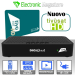 DECODER TIVUSAT DECODER TIVU'SAT ORIGINALE CERTIFICATO RICEVITORE CON TESSERA FULL HD INCLUSA DAZN Su Tivùsat