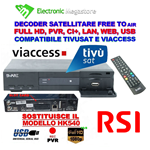 DECODER SATELLITARE HD BWARE HK490 LEGGE SCHEDE TIVUSAT E TV SVIZZERA  IPTV SCR PVR VIACCESS PER SRG-SSR RSI