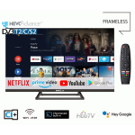 TV LED 4K Digiquest 32'' DLHR SMART TV CON APP doppio tuner combo DVB-T2, DVB-S2 MAIN 10 H265 HEVC compatibile anche Tivusat schermo alta resa