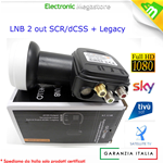 ILLUMINATORE / LNB / OCCHIO dCSS / SCR - 2OUT 1IN MIX TV GT-dLNB2T GT-SAT