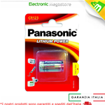 BATTERIE AL LITIO PANASONIC CR123A - DL123A CR17345 3V LITIO LITHIUM - PRODOTTO NUOVO IN CONFEZIONE ORIGINALE