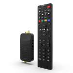 Decoder DVB-T2 HD Dongle NANO T265 Ricevitore Digitale Terrestre, Full HD, DVB-T2, H265 HEVC, 10 Bit, FTA, USB, HDMI, Sensore IR, Supporto USB Media Player, Telecomando Universale 2in1, Main 10