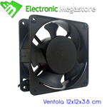 VENTOLA DI RAFFEDDAMENTO METALLICA 220 VOLT FAN COOLER 120X120X 38 MM