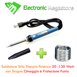 SALDATORE STILO DOPPIA POTENZA 20-130 WATT STAGNO OMAGGIO GBC 49300000