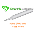 Punta di ricambio 0.5MM per stazione saldante EP5 SSD-9 SDD-9 SSR-5