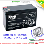 Fiamm FG20721 Batteria al piombo ricaricabile 12V 7,2Ah faston 4,8mm FIAMM