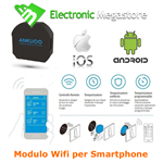 MODULO INTERRUTTORE WIRELESS WIFI DA INCASSO E503 2300W 10A 230V IOS ANDROID