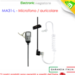 MICROFONO AURICOLARE MIDLAND MA31L PTT/VOX G6/G7/G8/G9/42 MA31-L LPD PMR C732.03