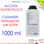 ALCOOL ISOPROPILICO 1L DETERGENTE PULIZIA PCB OSSIDAZIONE ULTRASUONI PURO 99,9