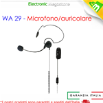 WA29 Midland - Microfono auricolare Bluetooth con archetto e PTT per WA Dongle C1203