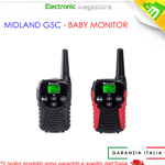 RICETRAMETTITORE ** 2PZ ** MIDLAND G5C PMR446 WALKIE TALKIE VOX BABY SITTERC1192