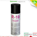 SPRAY PULISCI CONTATTI R-10 200ml PROFESSINALE DUE-CI MADE IN ITALY