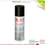 SPRAY PULISCI CONTATTI ANTIOSSIDANTE R-11 200ml PROFESSIONALE DUE-CI MADE IN ITALIA