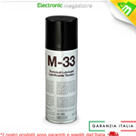 SPRAY LUBRIFICANTE TECNICO 200ml M-33 DUE-CI PER POTENZIOMETRI USO ELETTRONICO