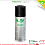 SPRAY V-66 DUE-CI LACCA PROTETTIVA ISOLANTE TRASPARENTE DUE-C SPRAY PER ISOLARE SCHEDE TRASFORMATORI