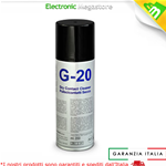 SPRAY PULISCI CONTATTI SECCO G-20 200ml PROFESSIONALE DUE-CI MADE IN ITALY