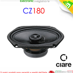 COASSIALE FULL RANGE 2 VIE CIARE CZ180 100 WATT MAX - 4 OHM - 7”X 5”