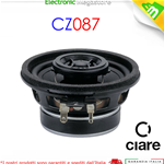 COASSIALE FULL RANGE 2 VIE CIARE CZ087 80 WATT MAX - 4 OHM - 87 MM / 3”