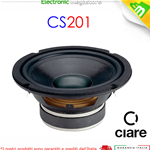 SUBWOOFER CIARE CS201 180 WATT RMS DOPPIA BOBINA 4 + 4 OHM 20,00 CM 200 MM 8"