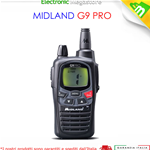 MIDLAND G9 PRO RICETRASMITTENTE DUAL BAND PMR446/ LPD NUOVISSIMA VERSIONE MAGGIORI CANALI 