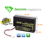Batteria SKB come Fiamm FG20086 Batteria al piombo ricaricabile 12V 0,8Ah