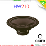 HW210 WOOFER CIARE 8'' - 200mm 8Ohm 90dB 150W Max HIFI HOME HW 210 HW-210