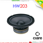 HW203 woofer Ciare 8'' - 200mm 8 ohm 91dB 180W Max HIFI HOME HW 203 HW-203 HW 20