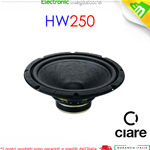 HW250 Woofer Ciare 10'' 250mm 8Ohm 90dB 180W HIFI HOME HW 250 HW-250 ALTOPARLAN