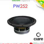 PW252 WOOFER CIARE 10'' 25 cm 8 ohm 400W ALTOPARLANTE PROFESSIONALE PW-252 PW 25