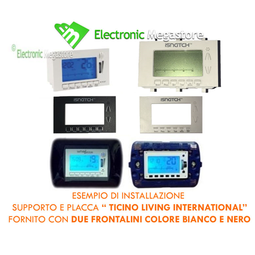 Termostato elettronico da incasso adattabile alla scatola incasso