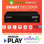 DECODER MEDIASET PREMIUM PLAY WIFI HD LAN INFINITY TV LETTORE SAMSUNG