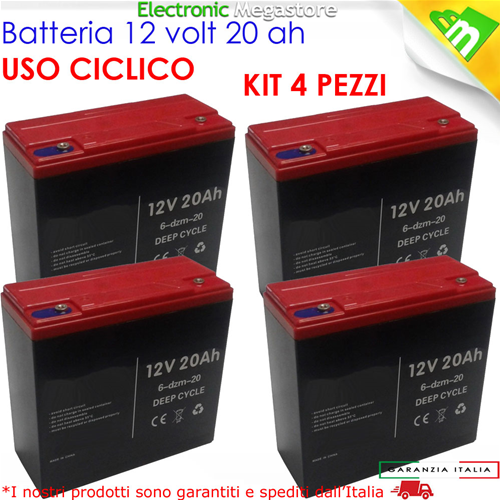 Batteria 12V 12Ah per Moto e MidiQuad Veicoli Elettrici
