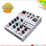 ZZIPP ZZMX3 Mixer Audio 3 Canali DJ Studio Karaoke