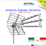 ANTENNA DIGITALE TERRESTRE LTE TRIO 3D OFFEL TRIPLA UHF 17dB 21-505B
