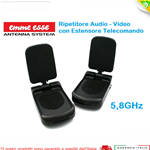 Ripetitore Estensore Trasmettitore AUDIO VIDEO Wireless Extender 5,8GHz