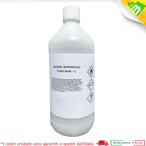 ALCOOL ISOPROPILICO ISOPROPANOLO 1L PULIZIA OSSIDO ULTRASUONI PURO