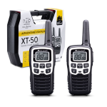 Midland C1178.03 XT50 - Adventure Radio Middle Range Ricetrasmittente Walkie Talkie - Colore Giallo - Formato 24 Canali, Raggio 8 km, 38 Toni - Set di 2 Ricetrasmettitori con Box Full Optional