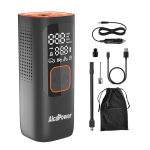 Compressore ALCAPOWER PA-2 160 PSI + Power Bank + Torcia Multifunzione con Schermo LCD Digitale