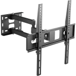 Supporto TV Parete per 22-55 Pollici Schermi fino a 30 kg, Staffa TV con Doppie Braccia, Girevole, Estensione e Inclinazione, Supporto a Parete con Max VESA 400x400 mm