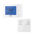 MKC Cronotermostato Digitale Settimanale Wireless MK-725 per il controllo di Caldaie Murali, Cronotermostato a Batteria con Unità di Controllo Remoto