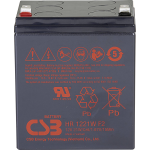CSB HR1221W Batteria ermetica al piombo 12V 5Ah ad alta corrente di scarica con Faston F2 5,3AH