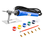 Kit per incisione con vernici, saldatore, set per incisione, penna per pirografia KIT PIROGRAFO 30W ANFEL ZD-707B