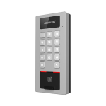 Hikvision DS-K1T502DBFWX – Terminale di controllo accessi IP65 e IK09. Autenticazione con carta, impronta digitale, PIN